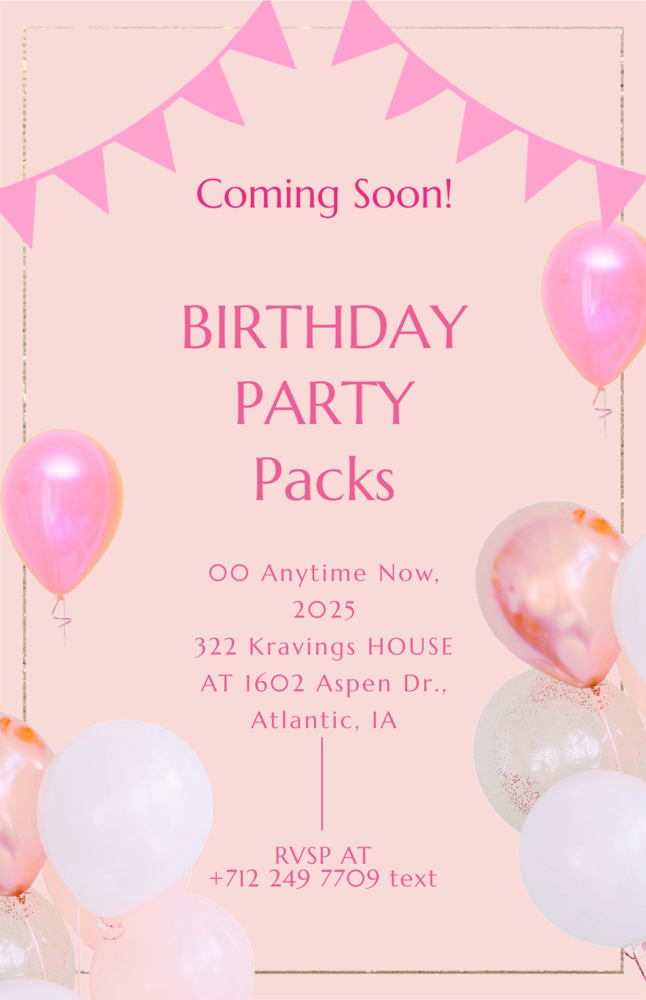 Birthday Party Packs